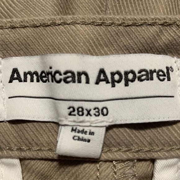 NWOT American Apparel Khaki Skinny Jeans Sz 28 - Picture 3 of 6